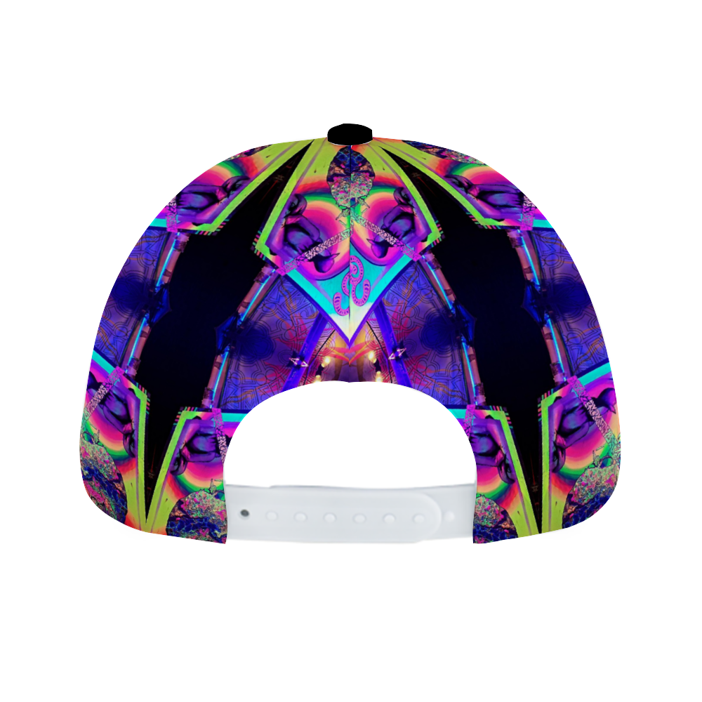 psychedelic snap back hat adjustable