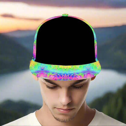 Trippy Rainbow Adjustable Strapback Hat
