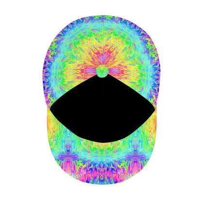 Trippy Rainbow Adjustable Strapback Hat