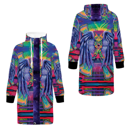 front and back winged cat cloak